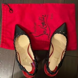 Christian Louboutin, Slingback Heel, Size 40